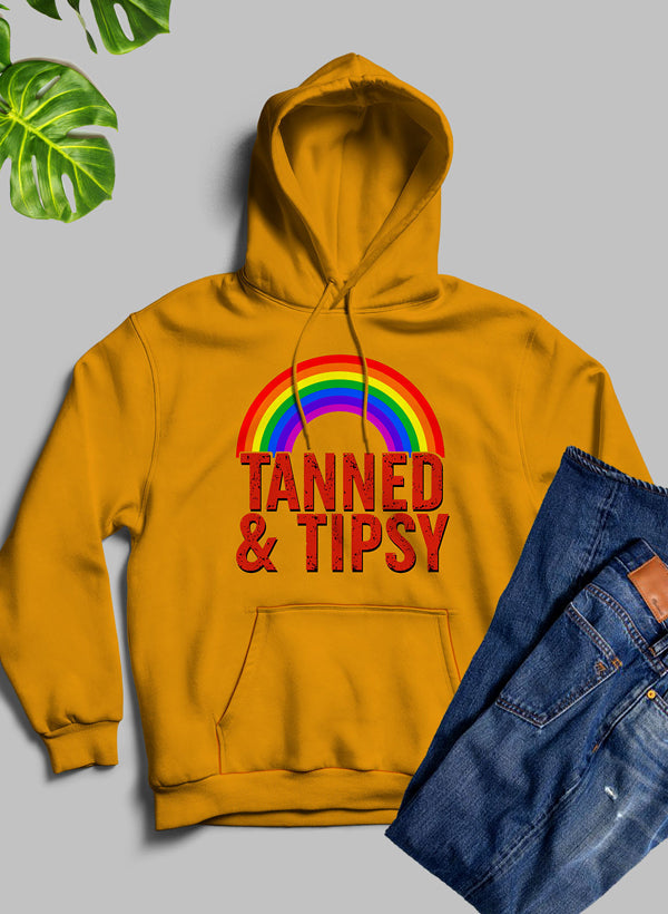 Tanned & Tipsy Hoodie - Meticulously Crafted Heavy Weight High-Quality Fleece