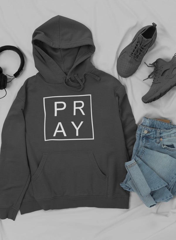 Sudadera con capucha Pray: forro polar de alta calidad, pesado y meticulosamente elaborado