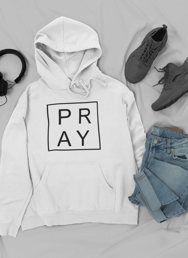 Sudadera con capucha Pray: forro polar de alta calidad, pesado y meticulosamente elaborado