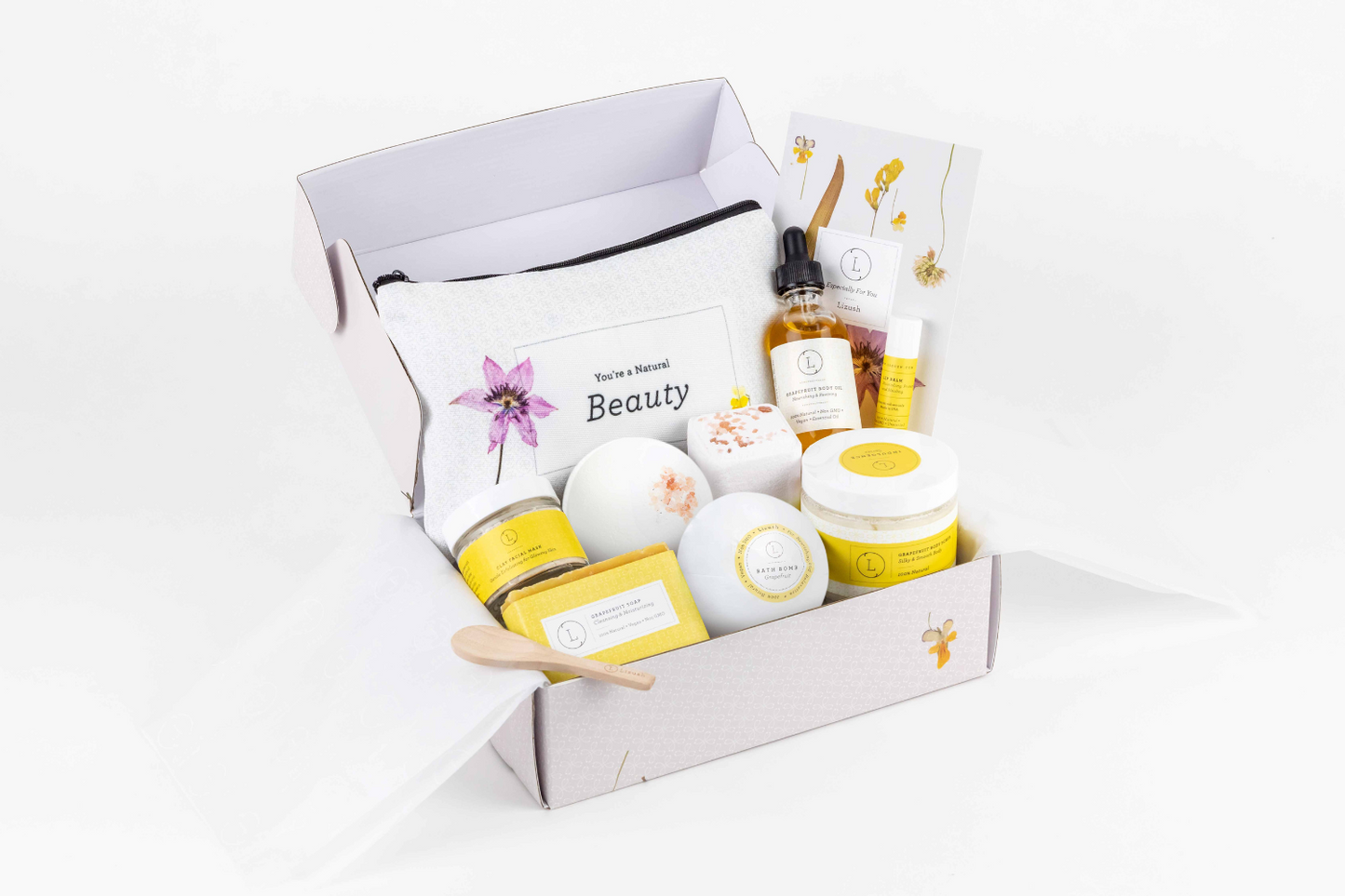 Lizush Citrus Handmade Natural Bath and Body Gift Box