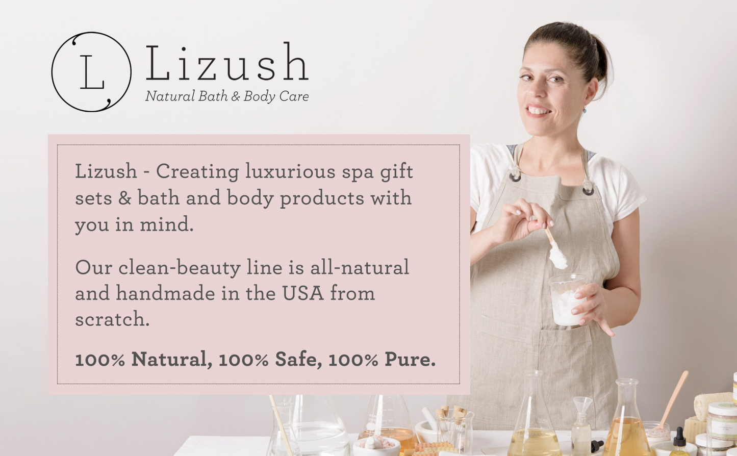 Lizush Reviving set with Grapefruit shea butter and Body scrub