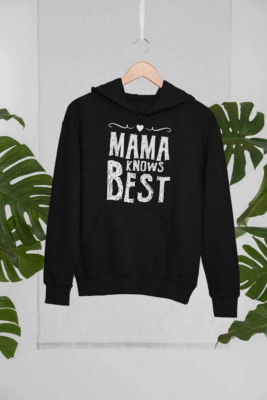 Mama Knows Best 连帽衫 - 精心制作的厚重高品质羊毛