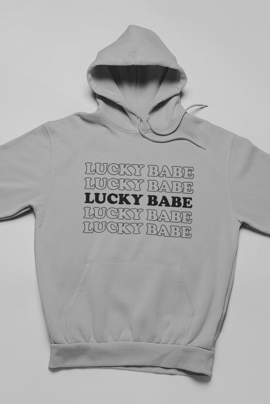 Sudadera con capucha Lucky Babe: forro polar de alta calidad, pesado y meticulosamente elaborado