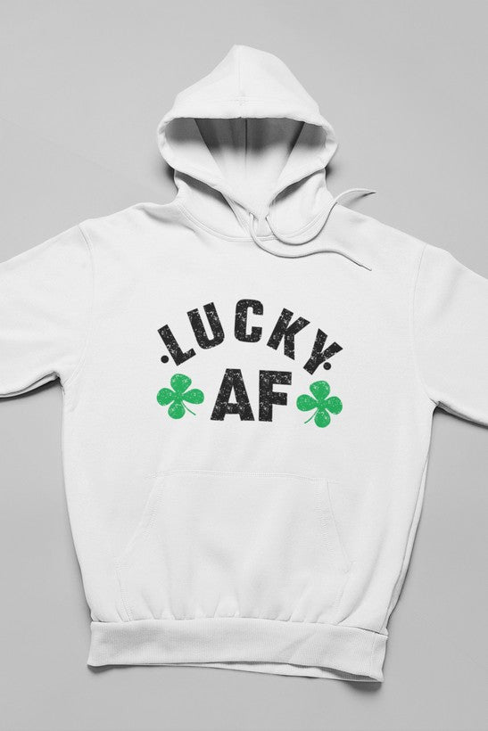 Sudadera con capucha Lucky AF: forro polar de alta calidad, pesado y meticulosamente elaborado