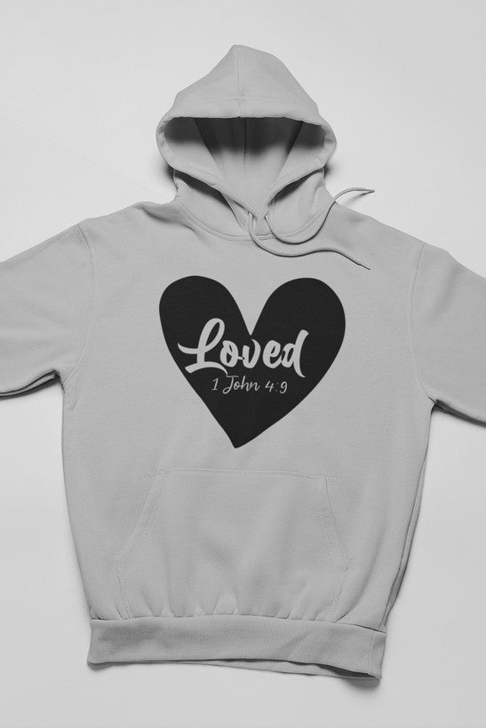 Loved 1 John 4:9 Hoodie - Meticulously Crafted Heavy Weight High-Quality Fleece