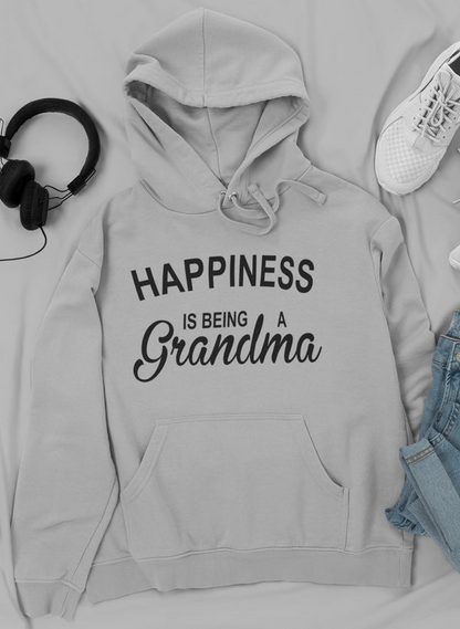 Sudadera con capucha Happiness Is Being A Grandma: forro polar de alta calidad, peso pesado, meticulosamente elaborado