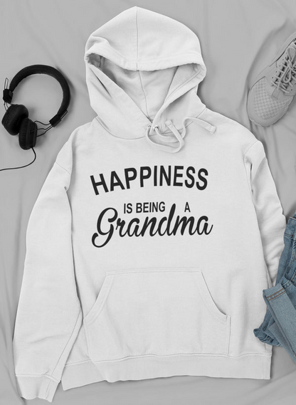 Happiness Is Being A Grandma Hoodie - Meticulously Crafted Heavy Weight High-Quality Fleece