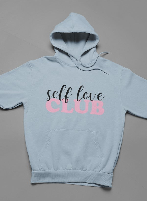 Sudadera con capucha Self Love Club: forro polar de alta calidad y peso pesado meticulosamente elaborado