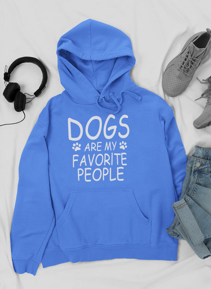 Dogs Are My Favorite People Hoodie - Meticulously Crafted Heavy Weight High-Quality Fleece