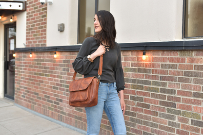 Bolso bandolera Journey de piel auténtica: elegancia y funcionalidad entrelazadas