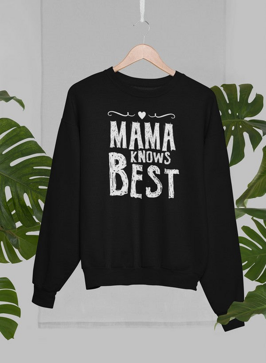 Sudadera Mama Knows Best: combinación definitiva de calidez y comodidad 