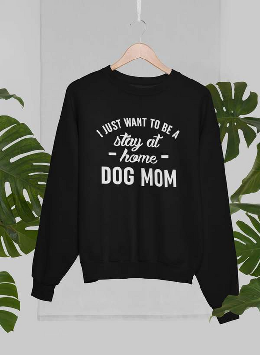 Sudadera Stay At Home Dog Mom: combinación definitiva de calidez y comodidad 