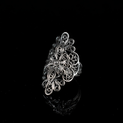 FiligranIst - Sterling Silver Filigree Lace Statement Ring