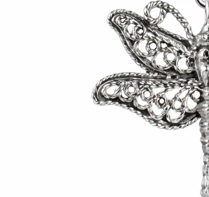 FiligranIst - Filigree Dragonfly Pendant Necklace