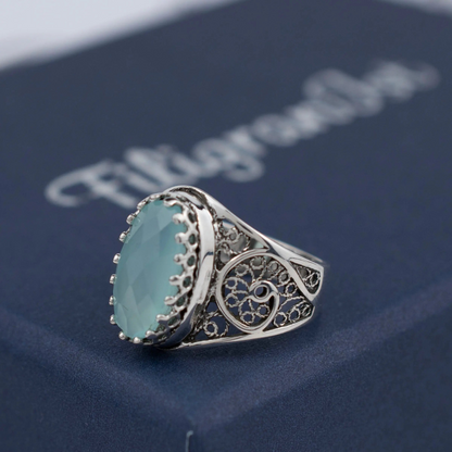 FiligranIst - Aqua Chalcedony Elegance