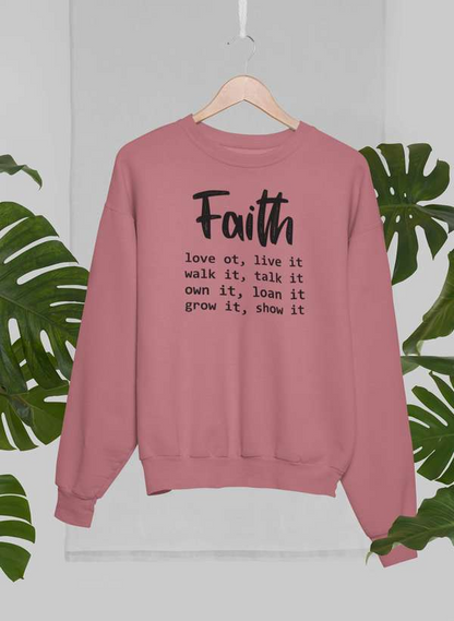 Sudadera Faith Love It Live It: combinación definitiva de calidez y comodidad 