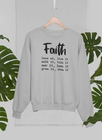 Sudadera Faith Love It Live It: combinación definitiva de calidez y comodidad 