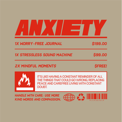 Anxiety - 有机连帽衫 - 法国制造