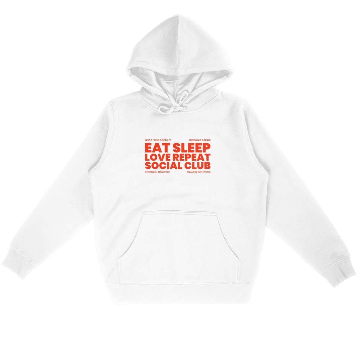 Eat Sleep Love Repeat - Sudadera con capucha orgánica - Fabricada en Francia