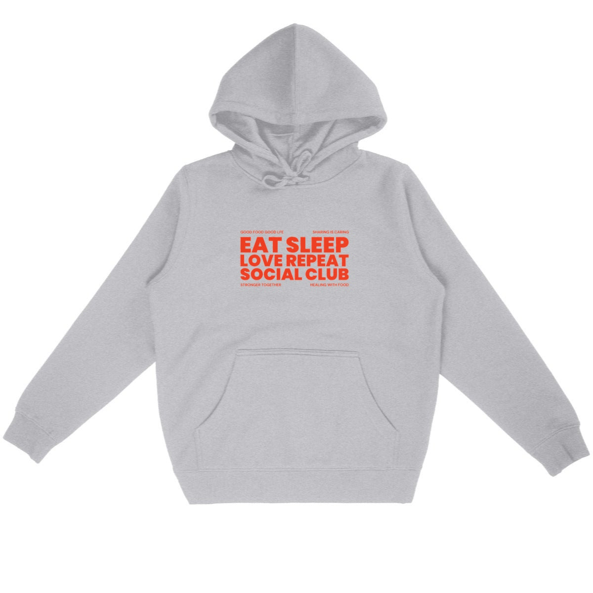 Eat Sleep Love Repeat - Sudadera con capucha orgánica - Fabricada en Francia