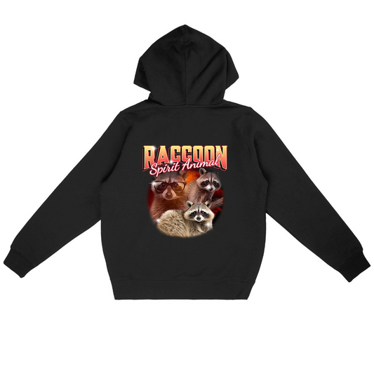 Raccoon Spirit Animal - Sudadera con capucha orgánica - Hecho en Francia