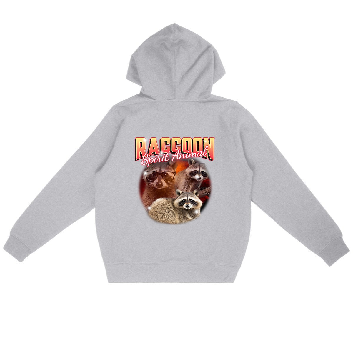 Raccoon Spirit Animal - Sudadera con capucha orgánica - Hecho en Francia