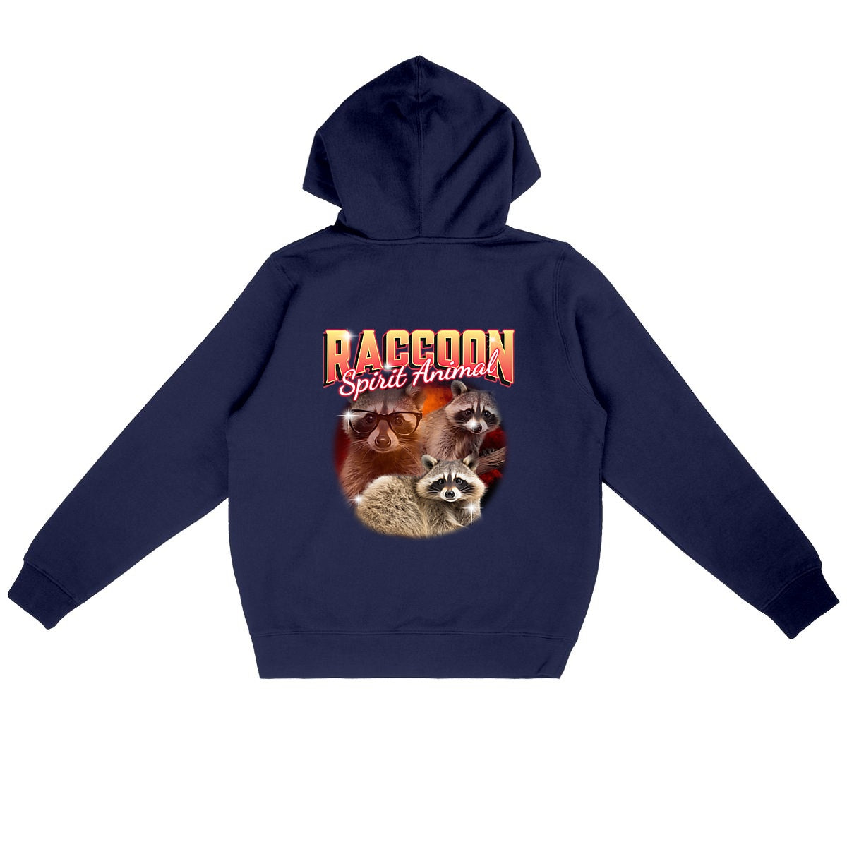 Raccoon Spirit Animal - Sudadera con capucha orgánica - Hecho en Francia