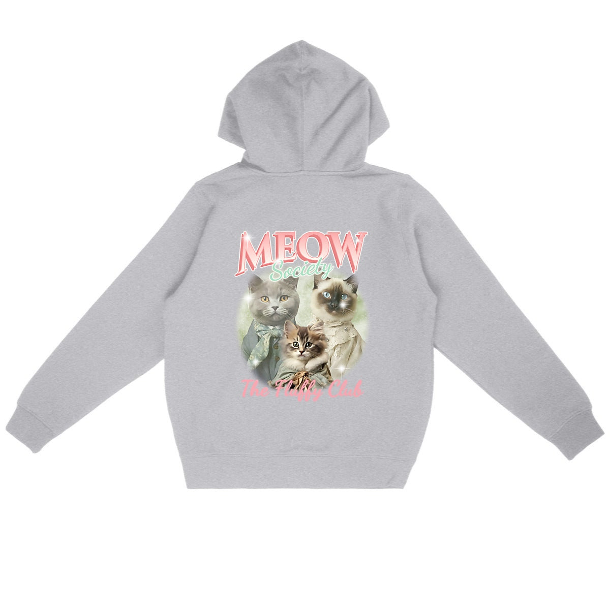 Meow Society - Sudadera con capucha orgánica - Fabricada en Francia