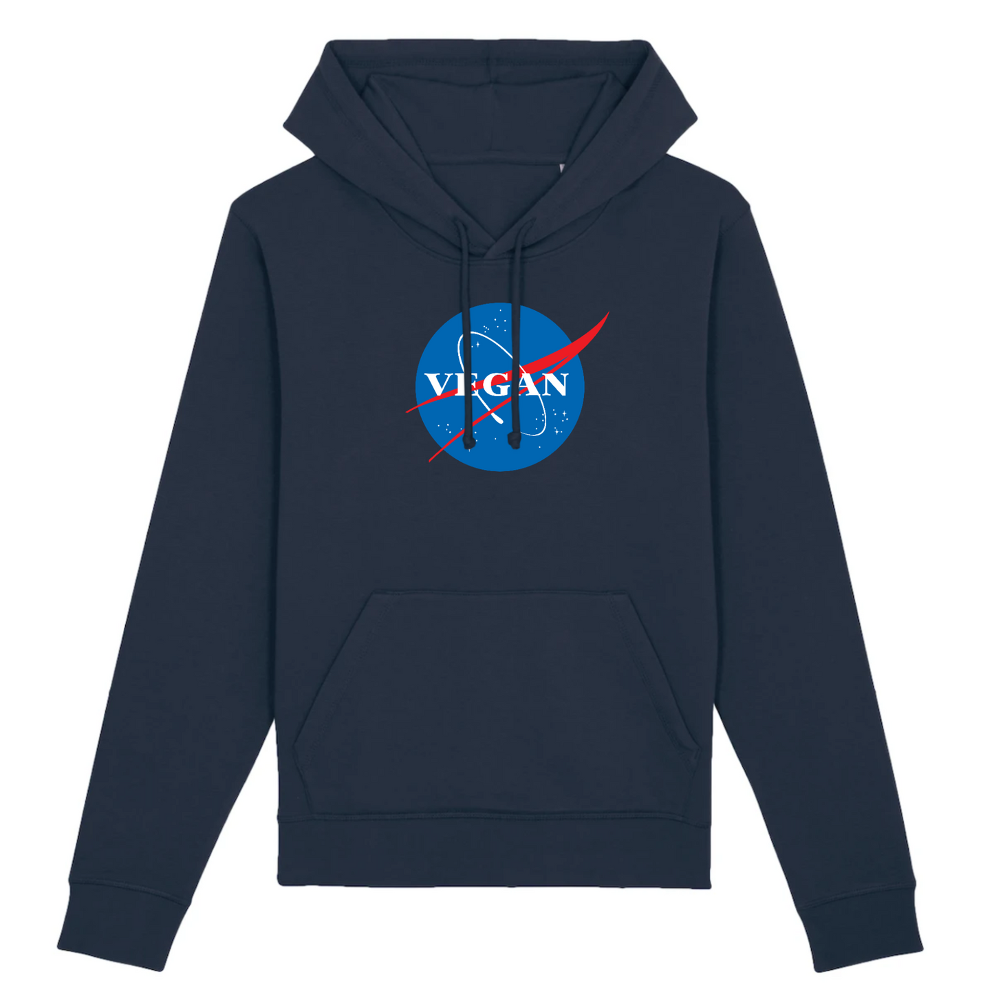 Vegan Nasa - Sudadera con capucha de algodón orgánico - Hecho en Francia 