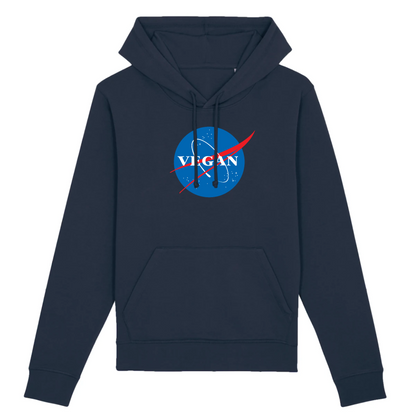 Vegan Nasa - Sudadera con capucha de algodón orgánico - Hecho en Francia 