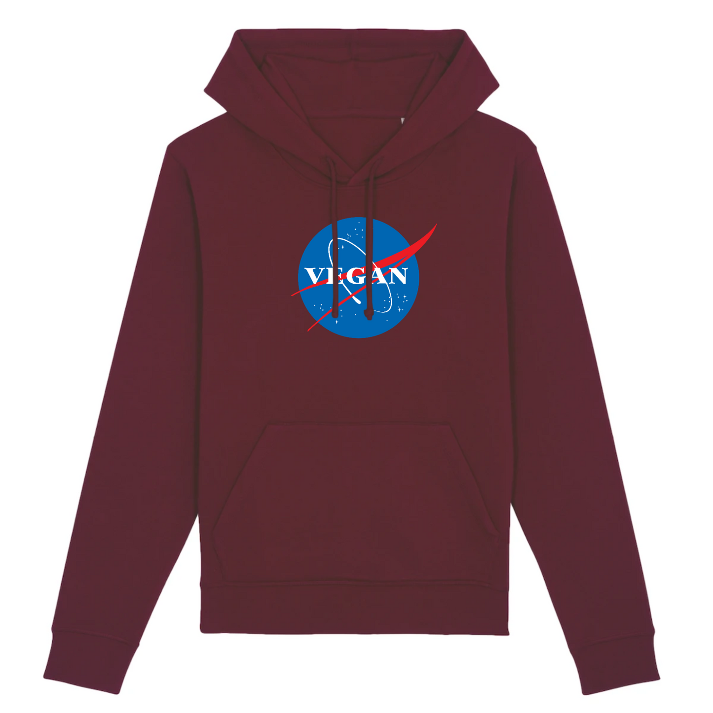 Vegan Nasa - Sudadera con capucha de algodón orgánico - Hecho en Francia 