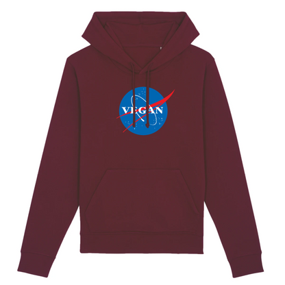 Vegan Nasa - Sudadera con capucha de algodón orgánico - Hecho en Francia 