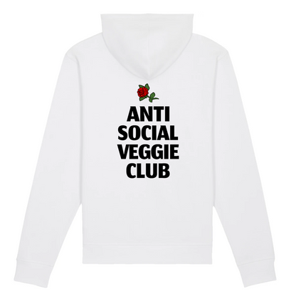 Anti Social Veggie Club - 有机棉连帽衫 - 法国制造