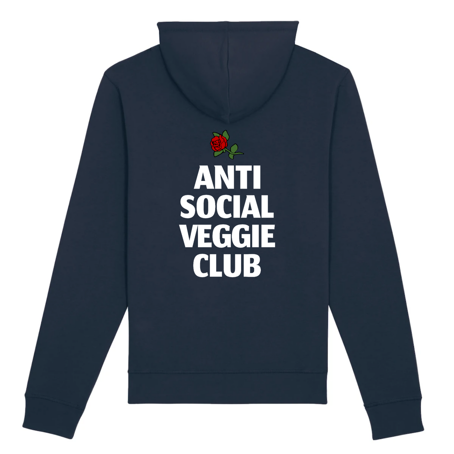 Anti Social Veggie Club - 有机棉连帽衫 - 法国制造