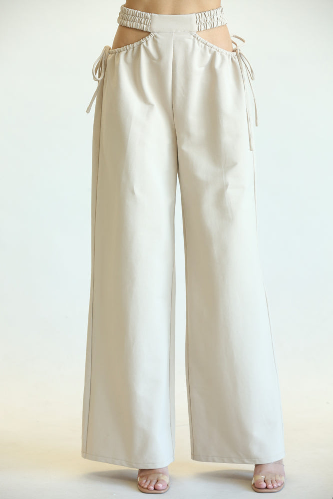 Kelly - Premium High-Rise Cut-out Trousers