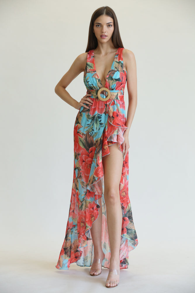 Juli - Prenda con estampado floral tropical - Colección Opulent Couturier