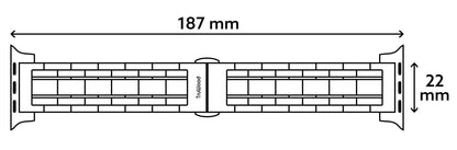 TruWood The Classic Apple Watch Band - Black / Purpleheart