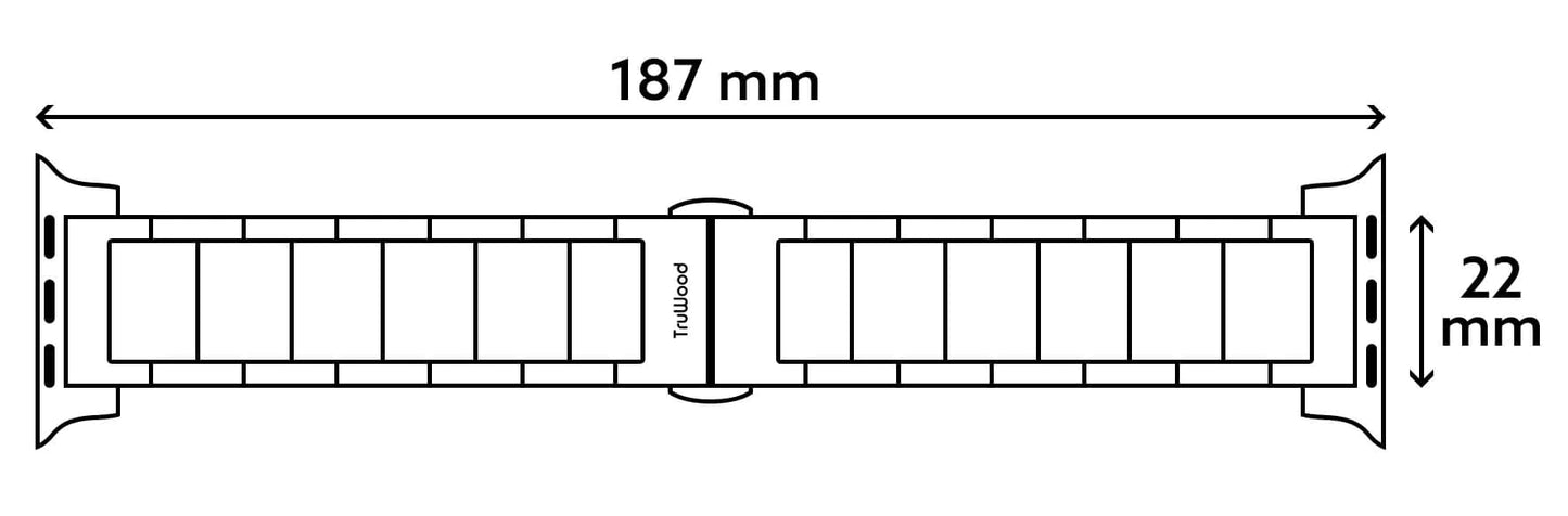 TruWood The Everyday Apple Watch Band Maple