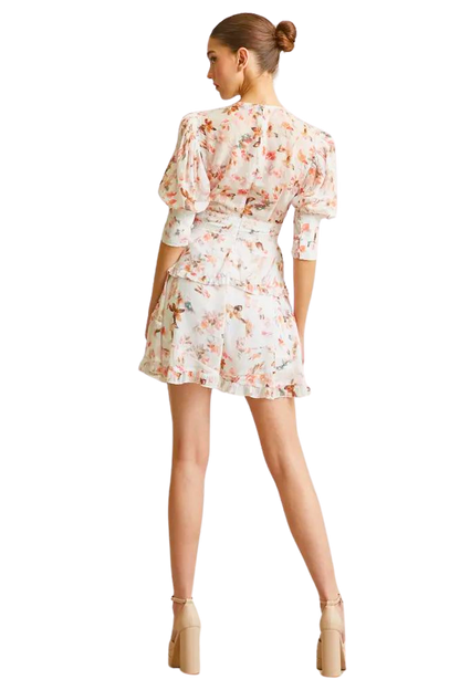 Jenith - Premium Ivory Blossom Print Romper