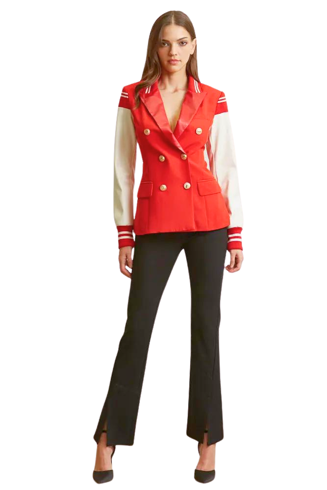 Chaqueta Meghan "Inferno" - Línea exclusiva de blazers llamativos de diseñador