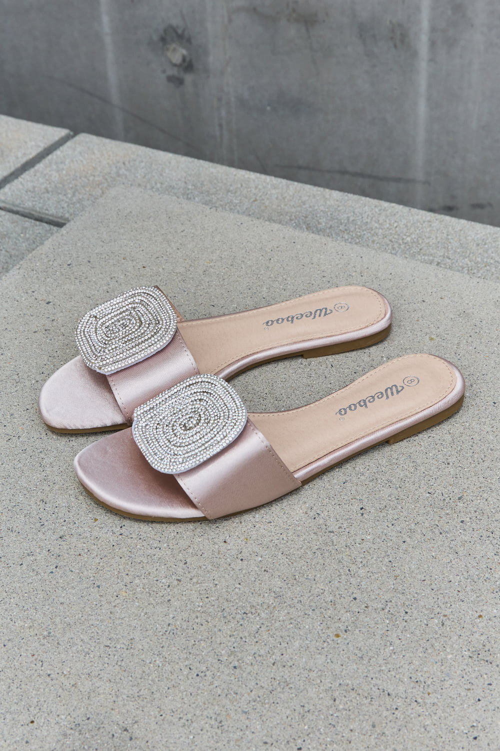 Weeboo Luxurious Satin Slide Mules