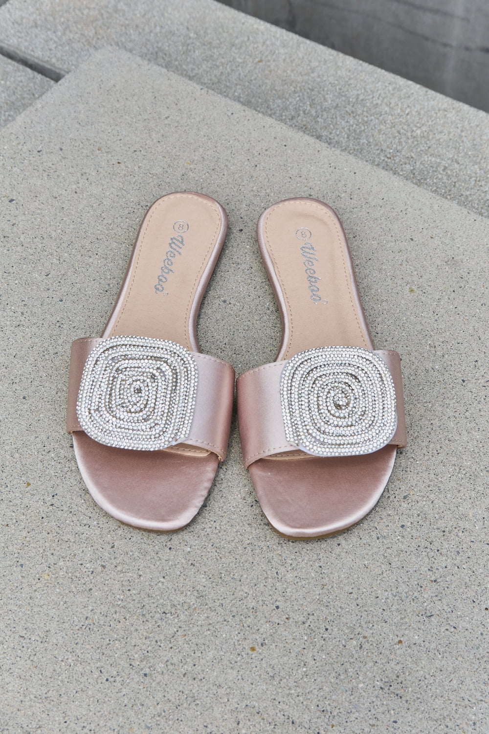 Weeboo Luxurious Satin Slide Mules