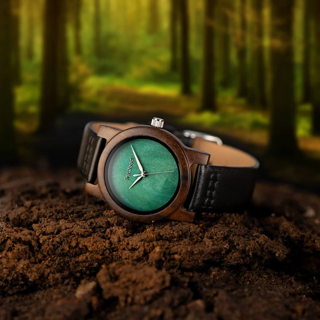 TruWood The Leaf Green Women's Watch