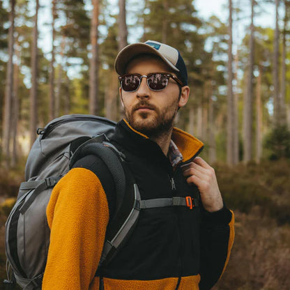 Regalos para hombres: gafas de sol retro de ébano africano: elegancia única y atemporal