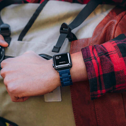 TruWood The Everyday Apple Watch Band Blue