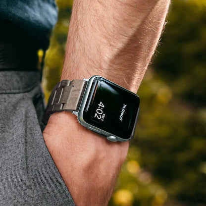 TruWood Everyday Apple Watch Band - Grey - A Fusion of Nature and Technology