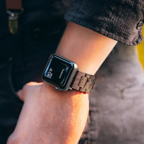 TruWood Everyday Apple Watch Band - Grey - A Fusion of Nature and Technology