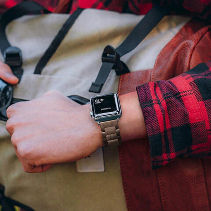 TruWood Everyday Apple Watch Band - Grey - A Fusion of Nature and Technology