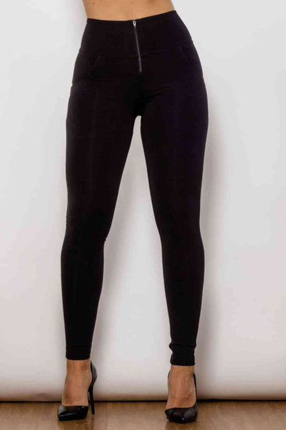 Baeful Zip Detail Skinny Long Jeans