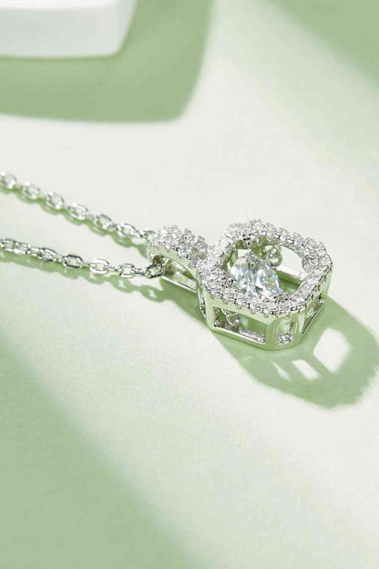 Adored Moissanite 925 Sterling Silver Necklace